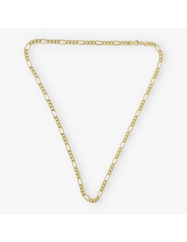 Cadena barbada 3x1 en oro 18kt 60cm NUEVO