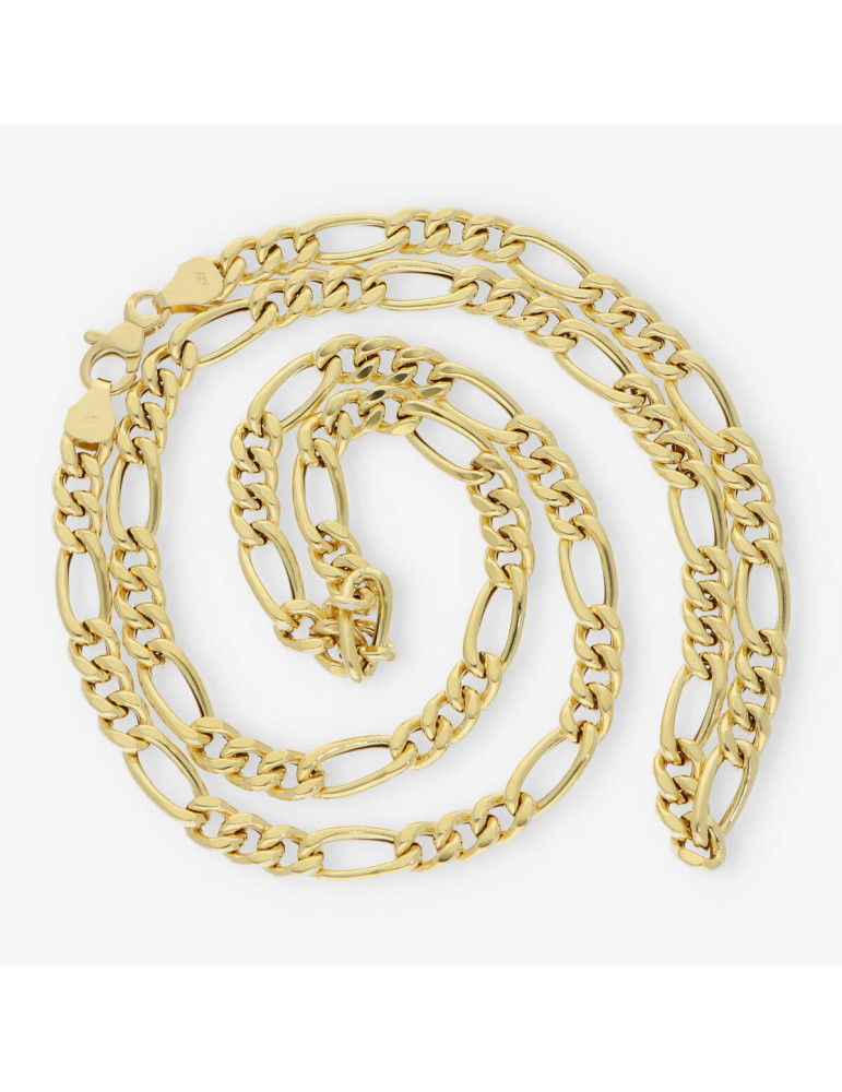 Cadena barbada 3x1 en oro 18kt 60cm NUEVO