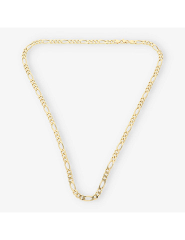 Cadena barbada 3x1 en oro 18kt 60cm NUEVO