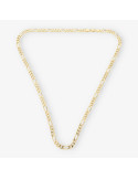 Cadena barbada 3x1 en oro 18kt 60cm NUEVO