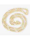 Cadena barbada 3x1 en oro 18kt 60cm NUEVO