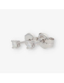Pendientes en oro blanco 18kt con brillantes NUEVO
