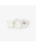 Pendientes en oro blanco 18kt con brillantes NUEVO