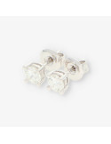 Pendientes en oro blanco 18kt con brillantes NUEVO