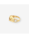 Anillo pantera oro