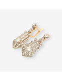 Pendientes Vintage oro y brillantes