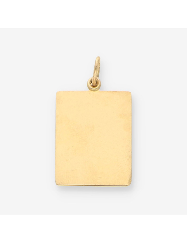 Colgante placa oro
