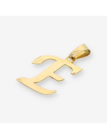 Colgante letra E oro