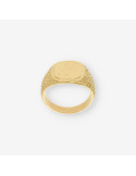 Anillo sello oro caballero