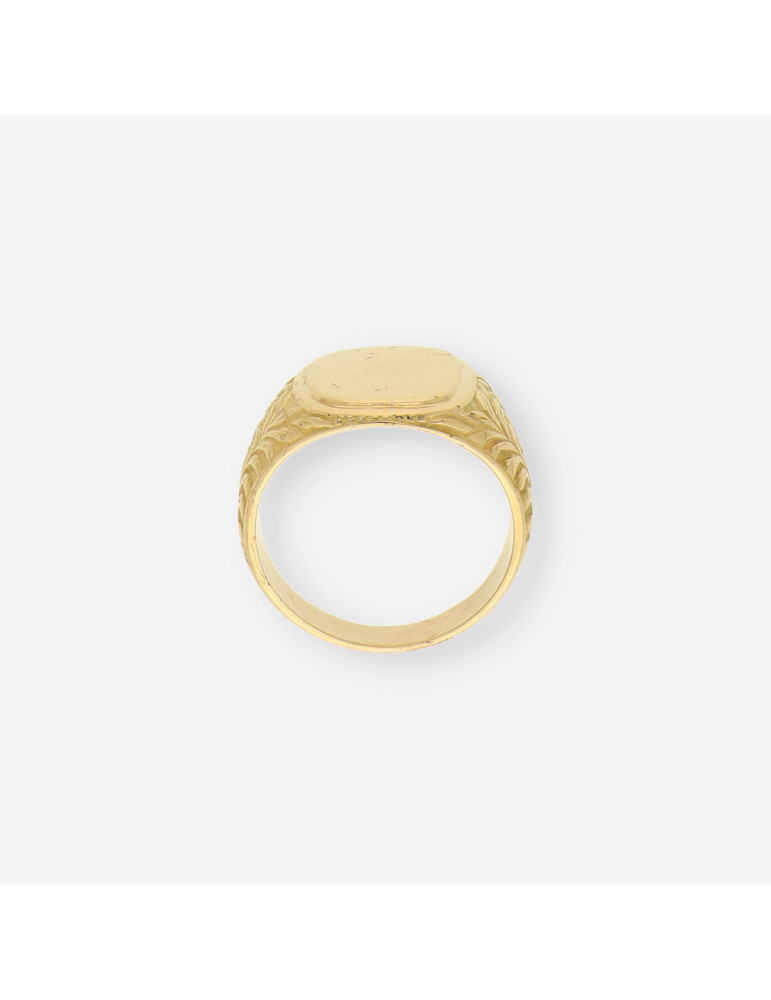 Anillo sello oro caballero