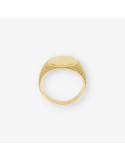 Anillo sello oro caballero