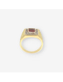 Anillo sello oro p. roja