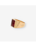Anillo oro p. roja