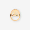 Anillo BULGARI oro rosa y bri INTARSIO