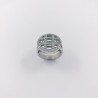 Anillo en oro blanco 18kt con brillantes.