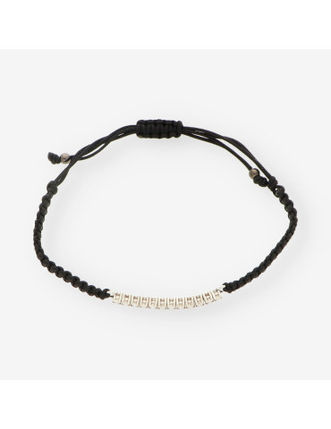 Pulsera macrame oro bl./ br.aprox 0,36Qt