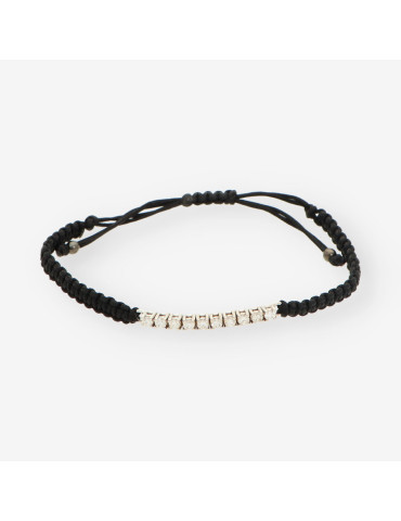 Pulsera macrame oro bl./br Aprox 0.50Qt
