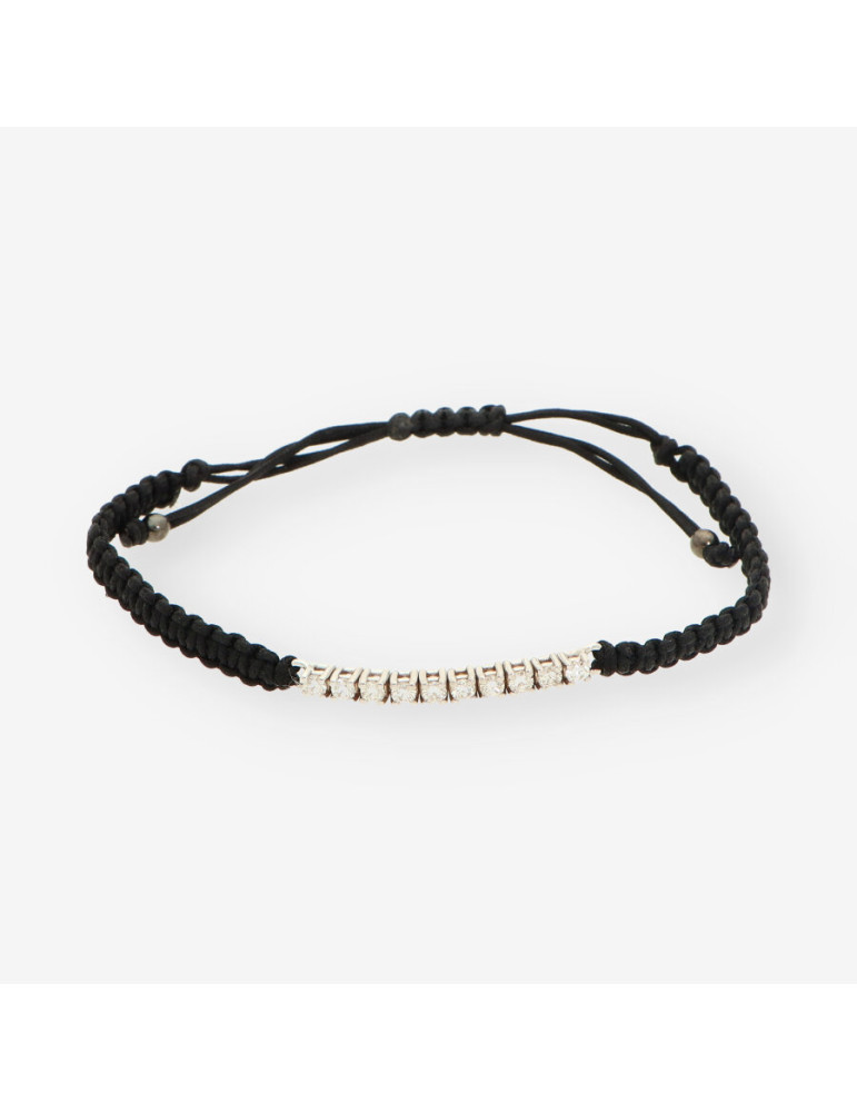Pulsera macrame oro bl./br Aprox 0.50Qt