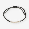 Pulsera macrame oro bl./br Aprox 0.50Qt