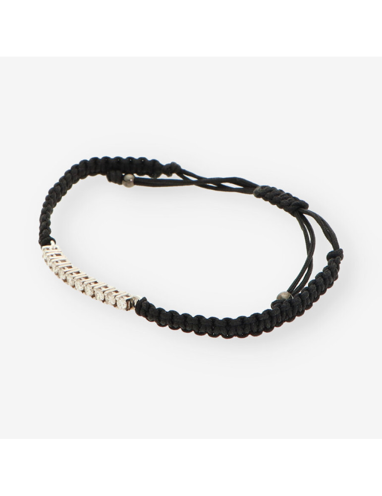 Pulsera macrame oro bl./br Aprox 0.50Qt