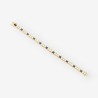 Pulsera riviere oro zafiro y brillantes