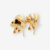 Pendientes oro blanco, amarillo y rosa