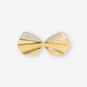 Pendientes oro bl./ ama y brillantes