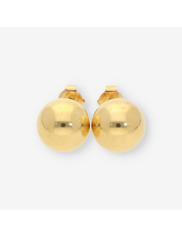 Pendientes bola oro
