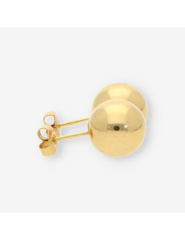 Pendientes bola oro