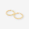 Pendientes aro rizado oro