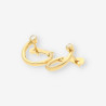 Pendientes aro oro brillantes PUIGDORIA
