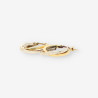 Pendientes oro bl y oro amarillo