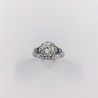 Anillo en oro blanco 18kt y brillantes