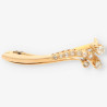 Aguja oro Vintage diamantes