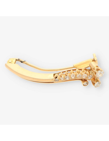 Aguja oro Vintage diamantes