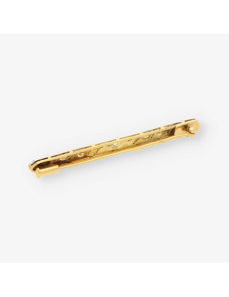 Broche Vintage oro y bri