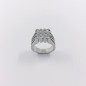 Anillo en oro blanco 18kt y brillantes