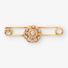 Aguja Vintage oro y diamantes