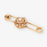 Aguja Vintage oro y diamantes