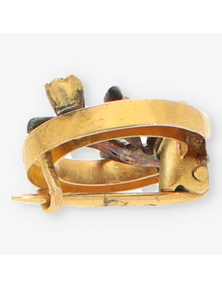 Broche vintage oro y diamantes