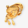 Broche con flor oro
