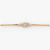 Aguja Vintage, oro y diamantes