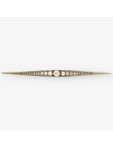 Alfiler oro y diamante
