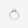 Anillo en oro blanco 18kt. con brillante central y certificado