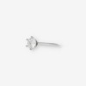 Anillo en oro blanco 18kt. con brillante central y certificado