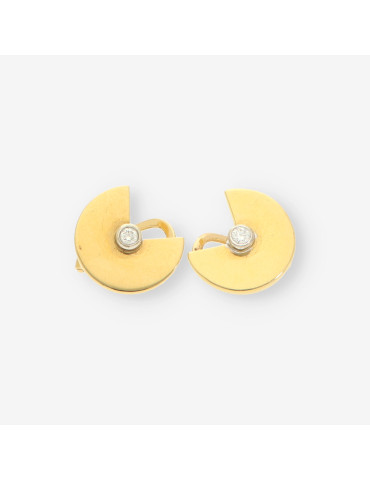 Pendientes oro y bri