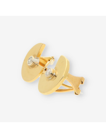 Pendientes oro y bri