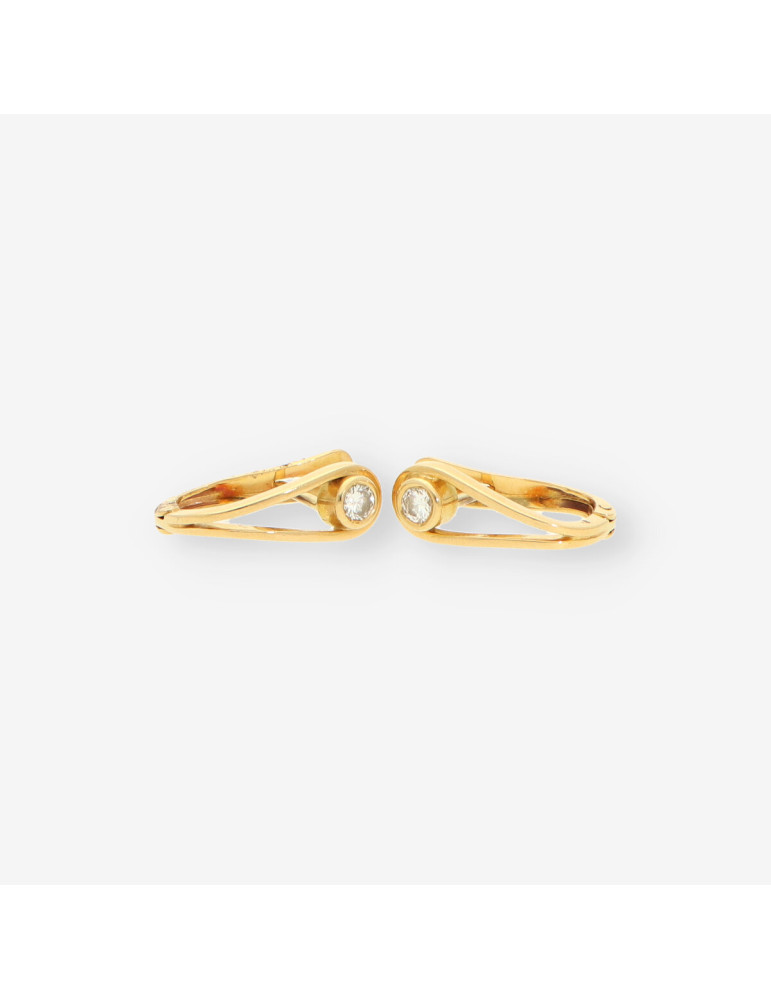 Pendientes oro brillantes
