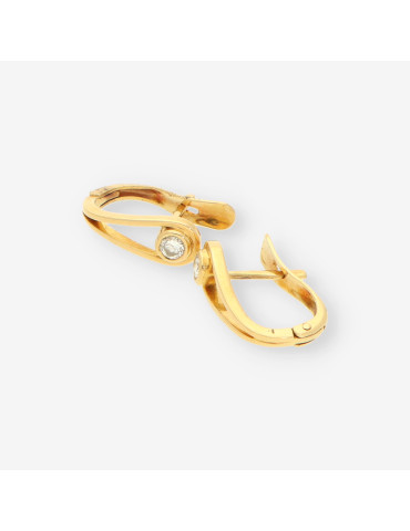Pendientes oro brillantes