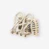 Pendientes oro blanco y bri